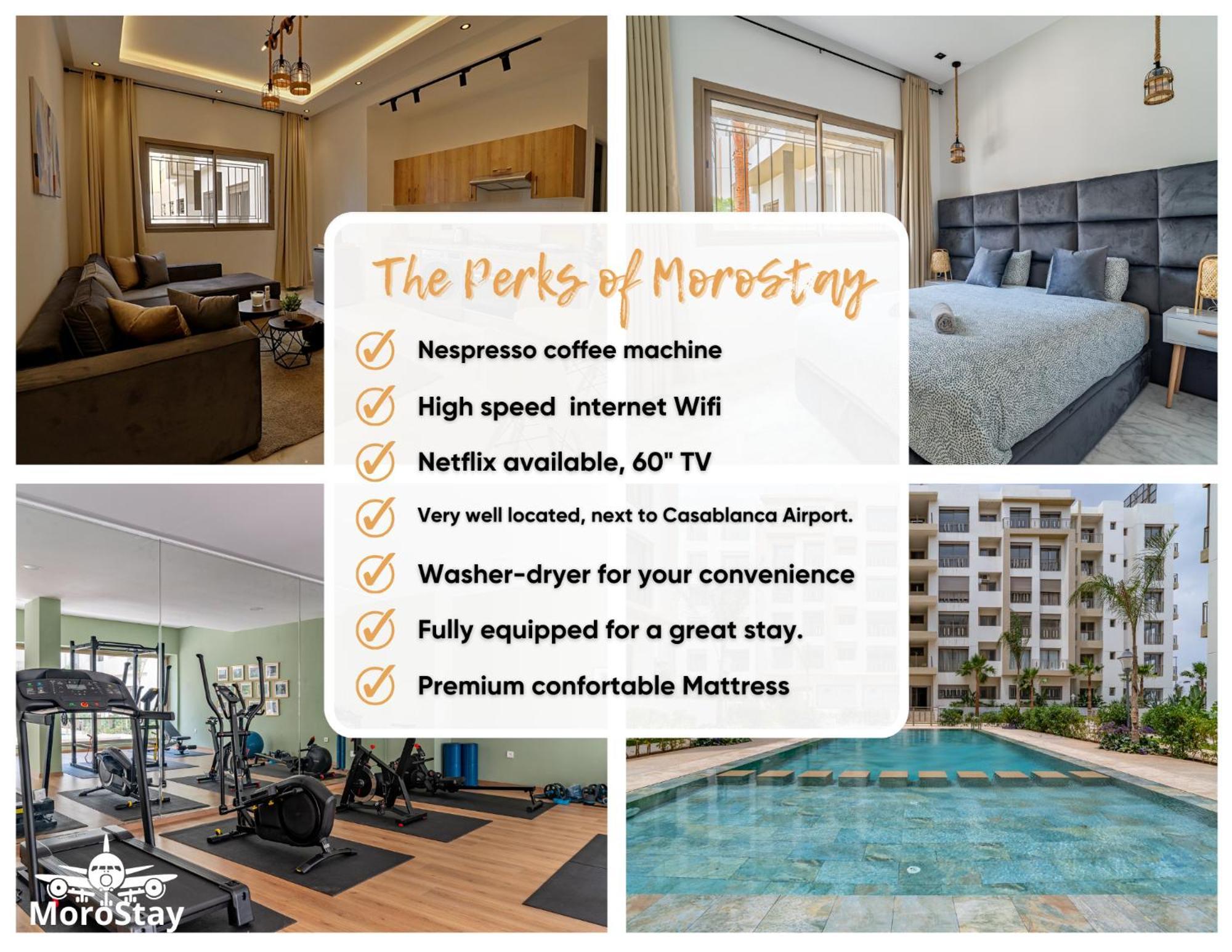 Aeroharmony Apartment Nouaceur ภายนอก รูปภาพ